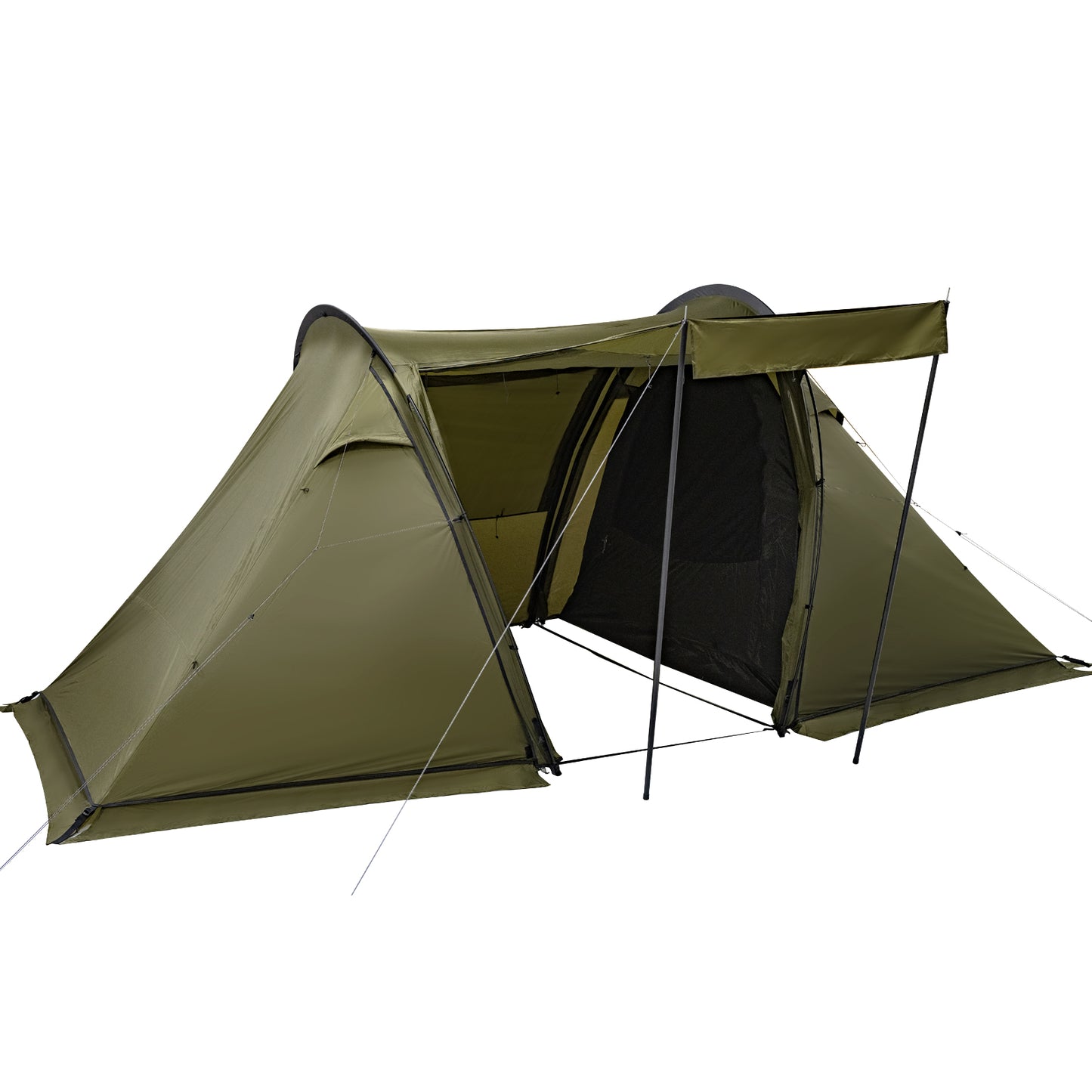 MC TOMOUNT トンネルテント 40Dナイロン ソロ 2人用 キャンプテント 簡単設営 軽量 耐水圧3000mm 高さ1.75m 2ルームテント インナー付きコンパクト