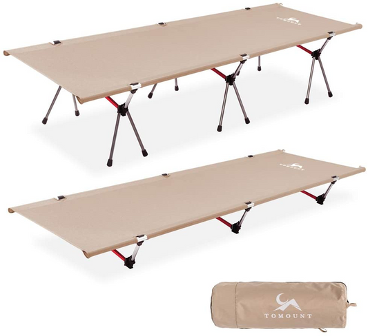 TOMOUNT コット アウトドアベッド キャンプコット 高低兼用 折りたたみ式コット 2WAYS